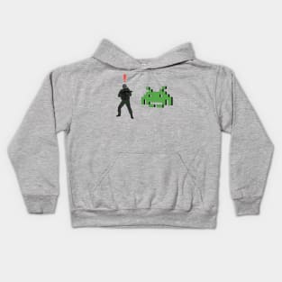 Metal Gear Solid Enemy Soldier Alert Space Invaders Kids Hoodie